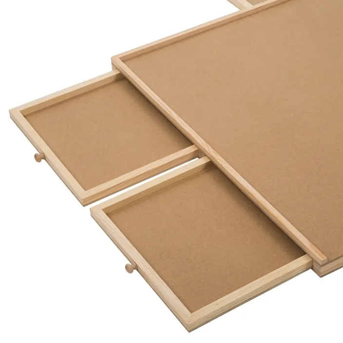 1500PCS Puzzle Smooth Plateau Fiberboard with 6 Sliding Drawers Wooden Puzzle Jigsaw Table