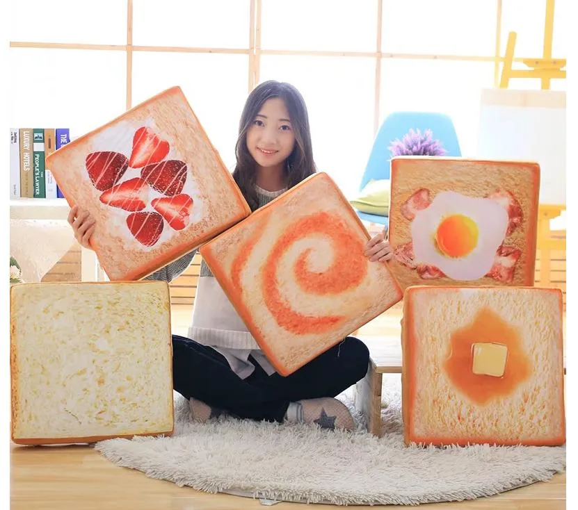 18cm Emulation Bread Toast Plush Doll