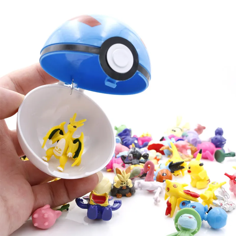 1PCS Pokeball Kids Action Figures Toys Children Birthday Gift Collection Toys