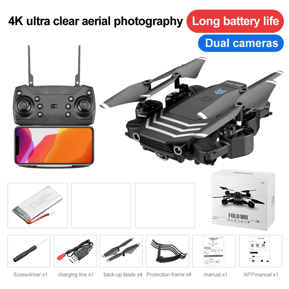 2.4G 4-Channel Flod RC Quadcopter Remote Control Drone for Kids (LS11-4K-Box)