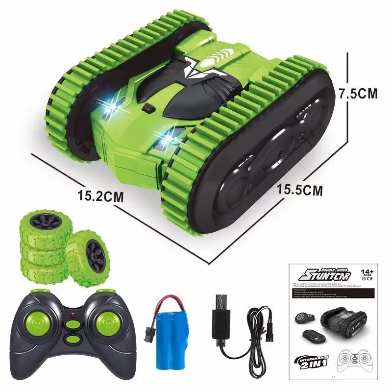 2 in 1 Two Tire Conversion 4WD RC Stunt Car Amazon Best Seller