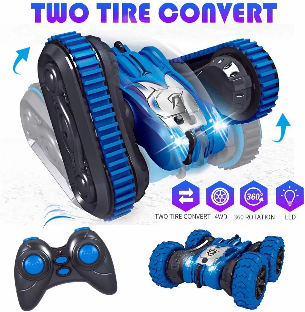 2 in 1 Two Tire Conversion 4WD RC Stunt Car Amazon Best Seller