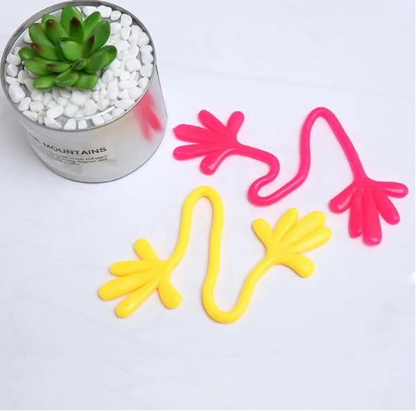 2020 Novelty Promotional Children Anti Stress TPR Plastic Sticky Hands Yoyo Toys Sticky Wall Toy for Kids