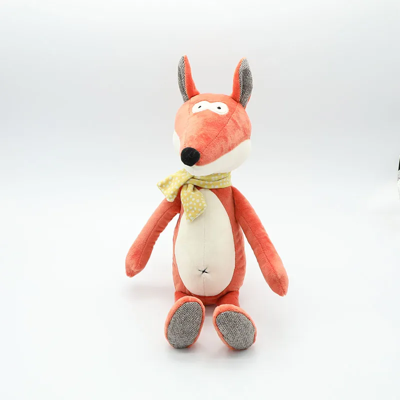 2021 Beautiful Custom Funny Stuffed Long-Faced Plush Kinitted Fox Toy