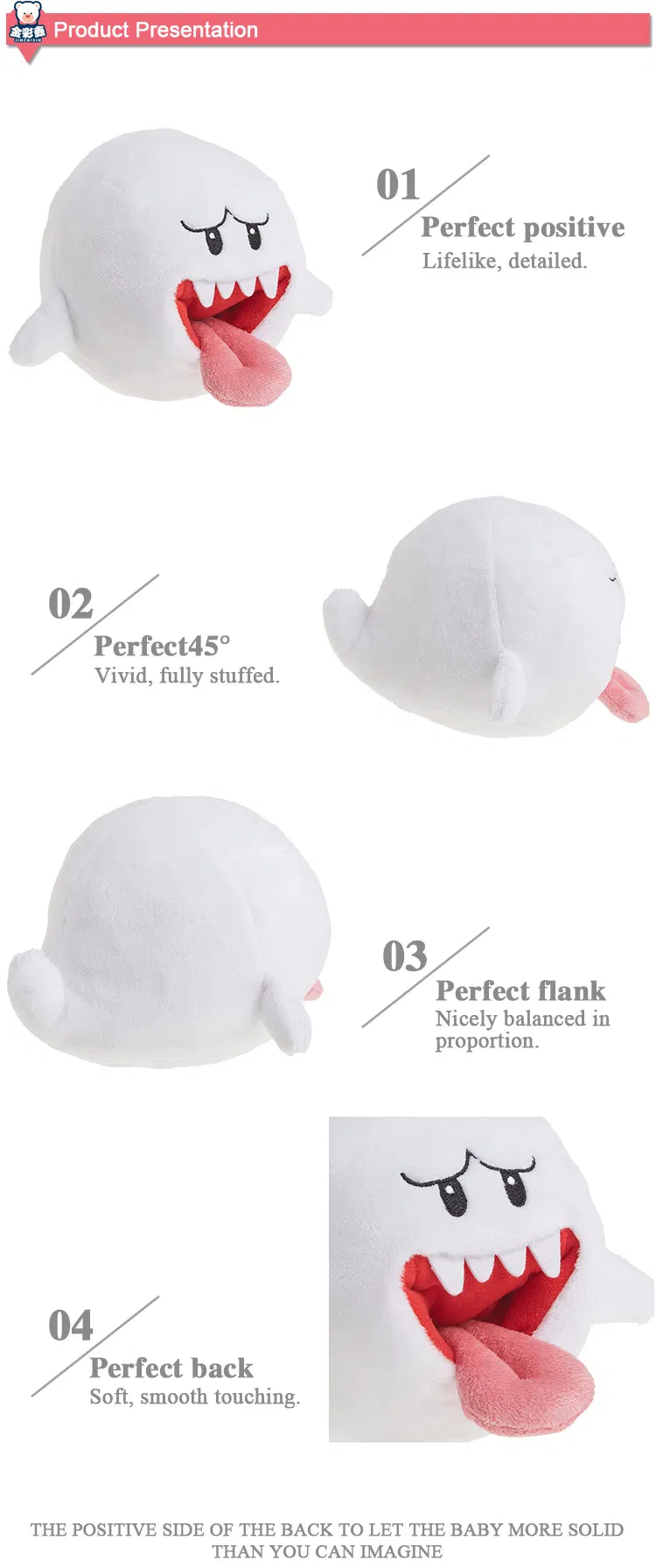 20cm Custom Mascot Doll Soft White Plush Scary Toy Weird Stuffed Animals