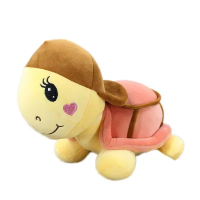 25-60cm Soft Stuffed Plush Baby Toy Lovely Turtle with Hat