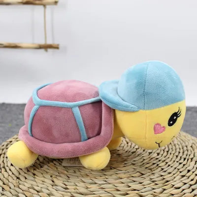 25-60cm Soft Stuffed Plush Baby Toy Lovely Turtle with Hat