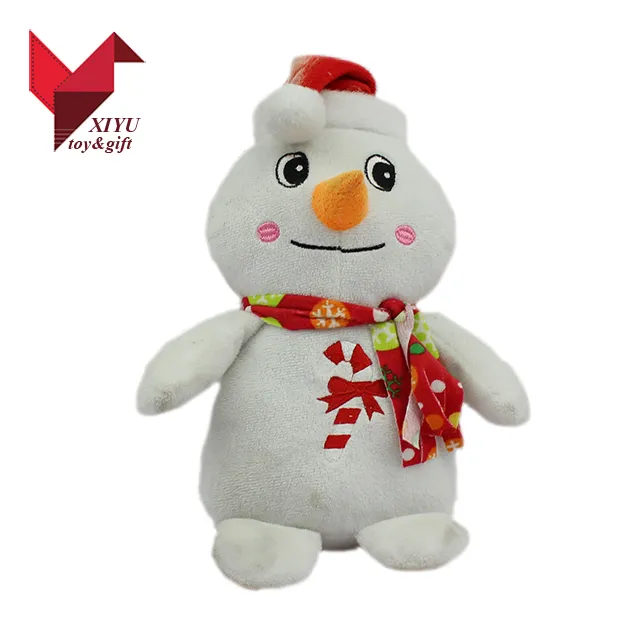 30cm Chiristmas White Snow Penguin Plush Toy with Hat
