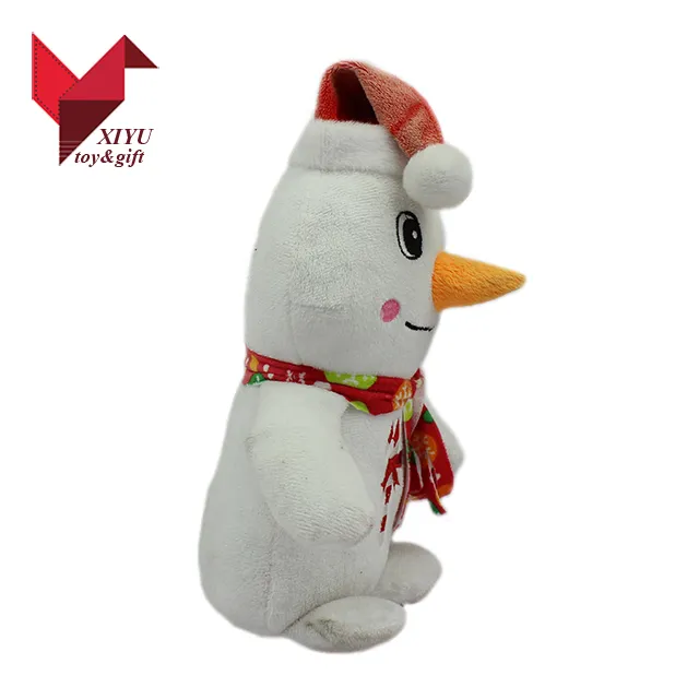 30cm Chiristmas White Snow Penguin Plush Toy with Hat