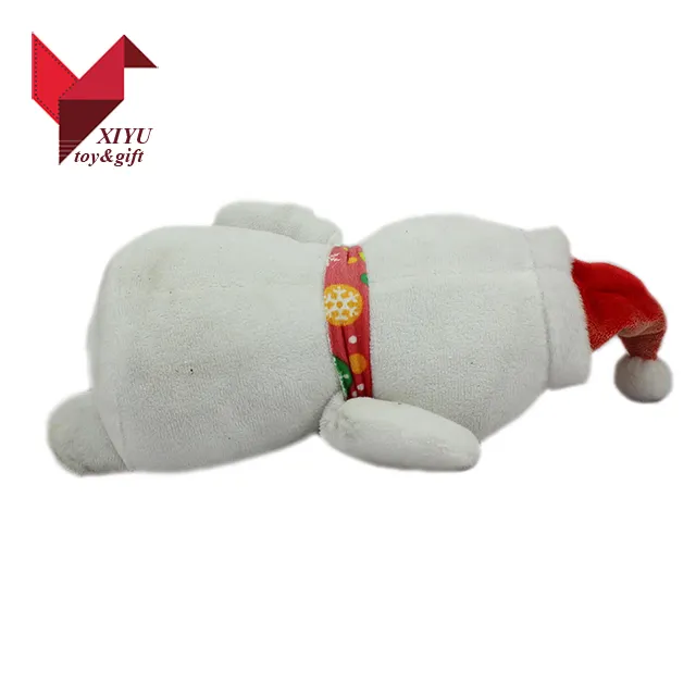 30cm Chiristmas White Snow Penguin Plush Toy with Hat
