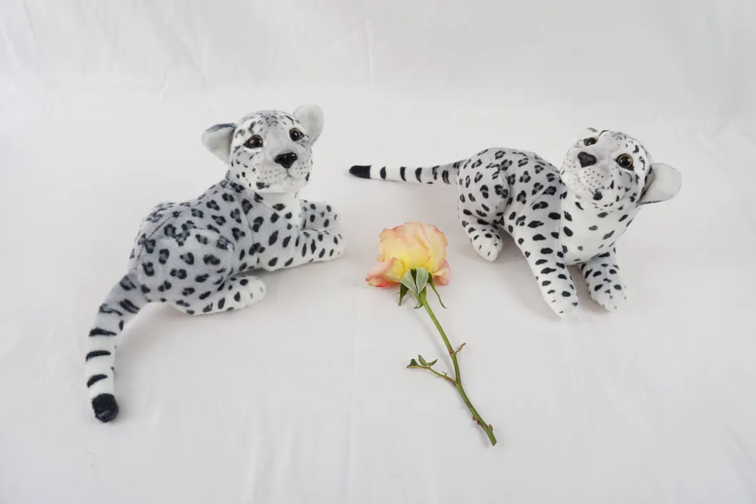 30cm New Lying Brown Tiger Jungle Soft Animals Baby Craft Realistic Plush Toys