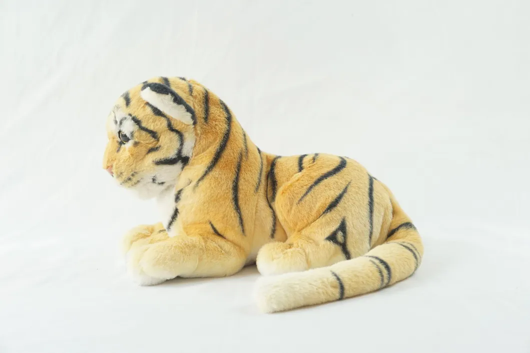 35cm Baby Lying Lioness Products Soft Jungle Animal Plush Toy for Factory