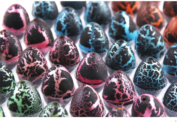 60PCS New Magic Plastic Hatching Pet Growing Dinosaur Egg Toys