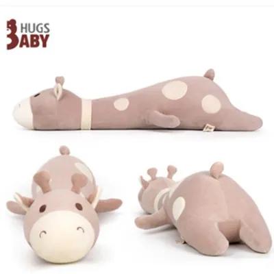 70-120cm Soft Stuffed Peluches Baby Toy Lovely Cartoon Lying Plush Pillow Giraffe