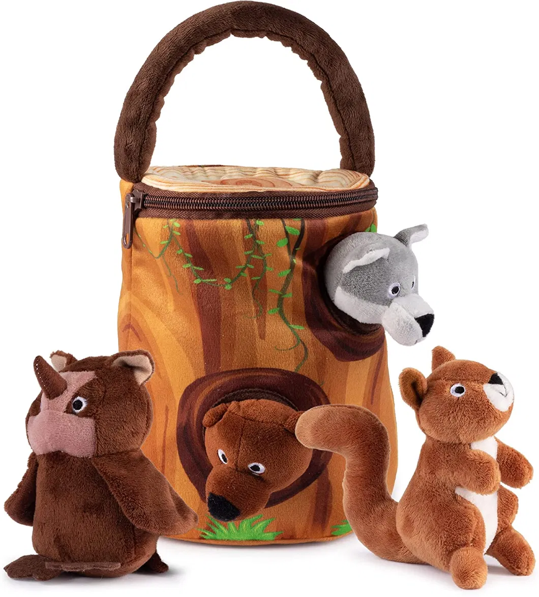 Baby Educational Toys Baby Rattle Rabbit Linen Fabric Bunny