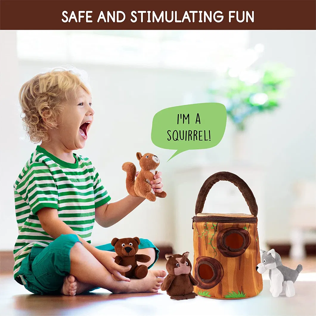 Baby Educational Toys Baby Rattle Rabbit Linen Fabric Bunny