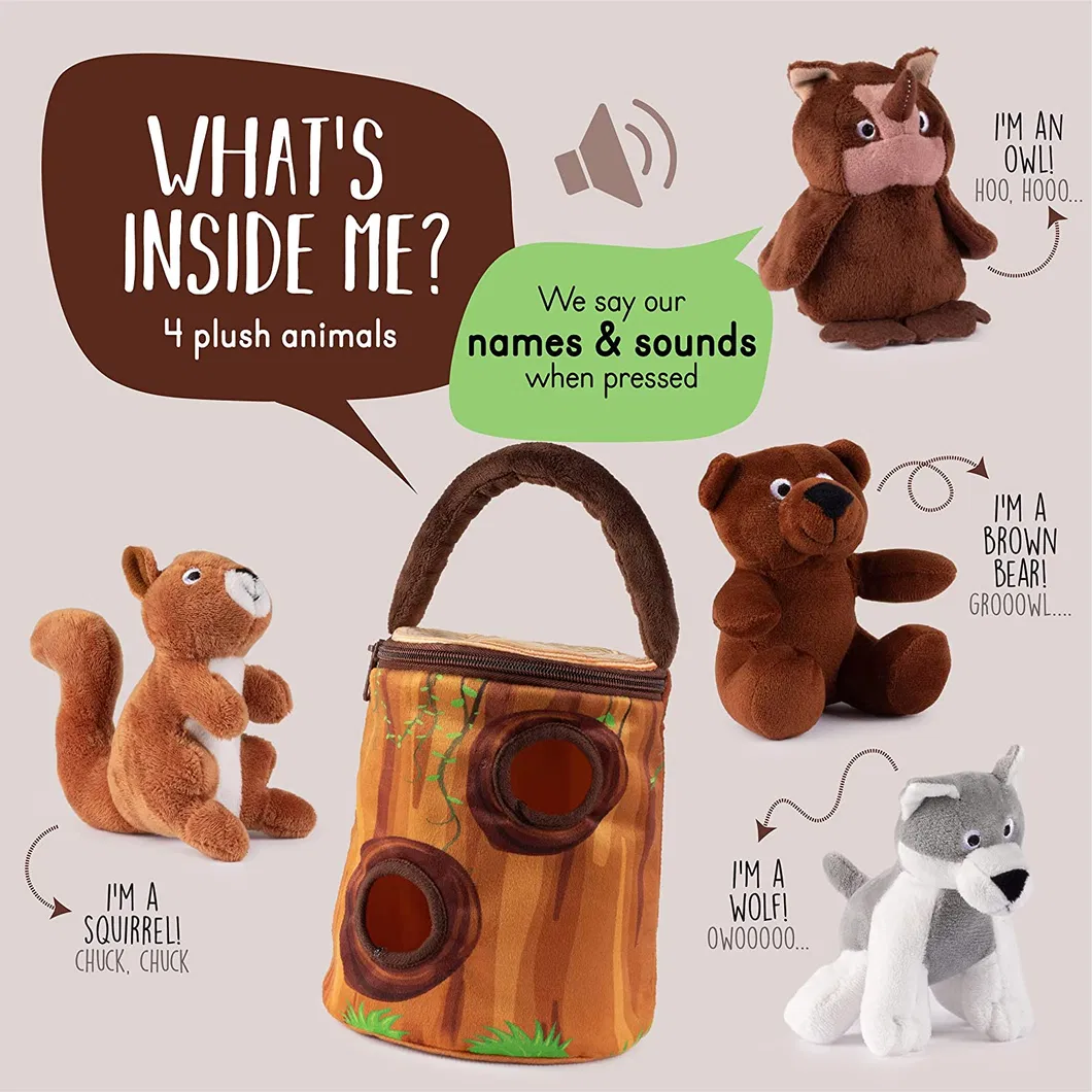 Baby Educational Toys Baby Rattle Rabbit Linen Fabric Bunny