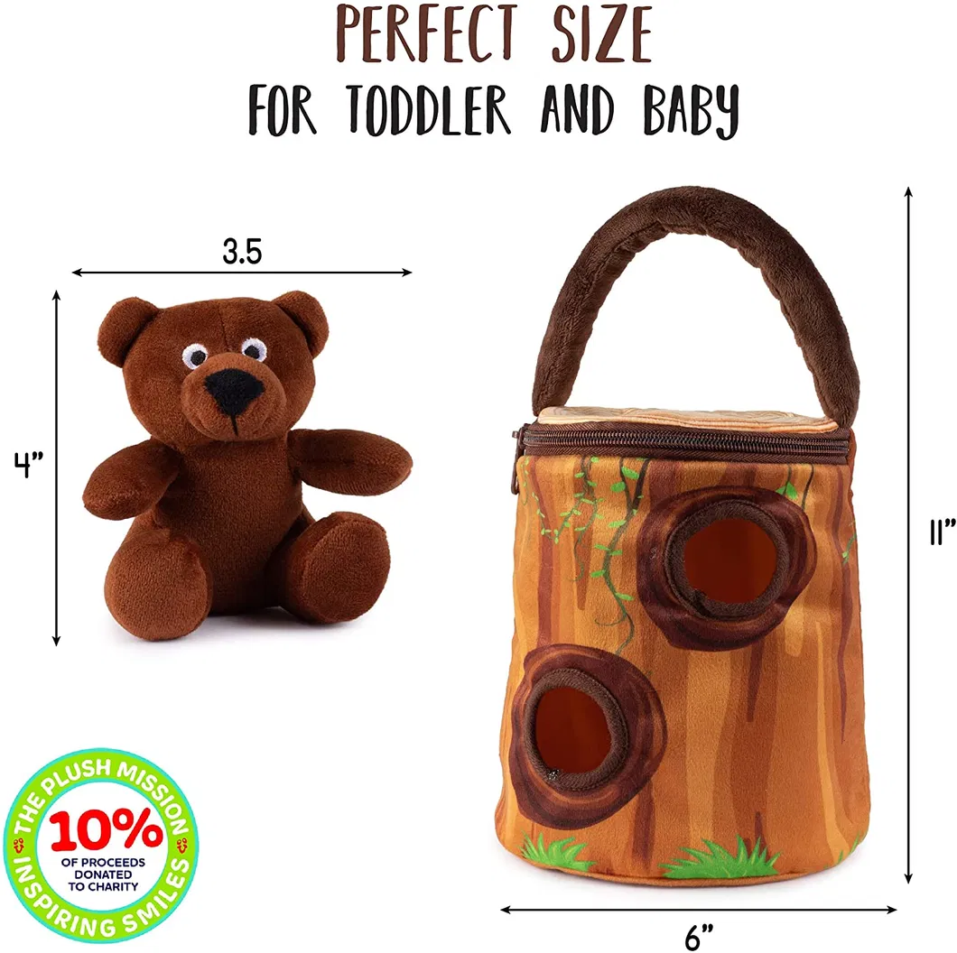 Baby Educational Toys Baby Rattle Rabbit Linen Fabric Bunny