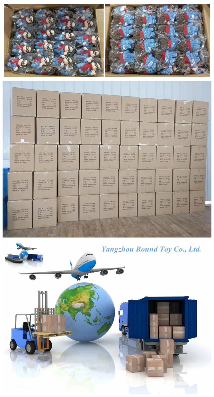 Blue Novel Sitting Animal Stuffed Plush Soft Monkey Kids Toy