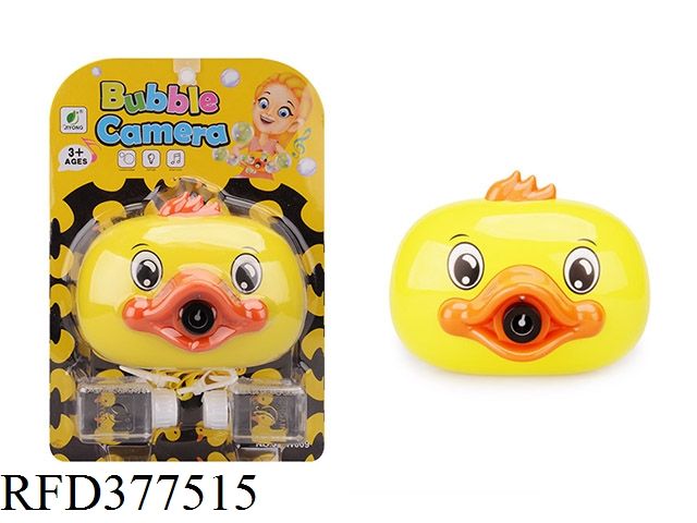 Cartoon Duck Bubble Camera with Light and Bubble Water