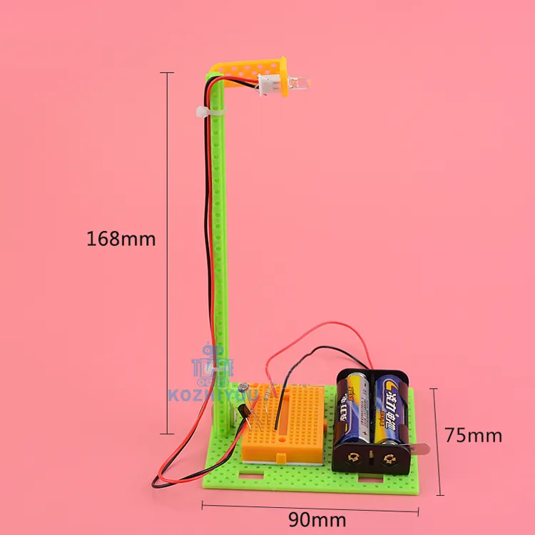 Children Stem Science Toy Steam DIY Light Control Street Light Educational Science Toy Gift for Children