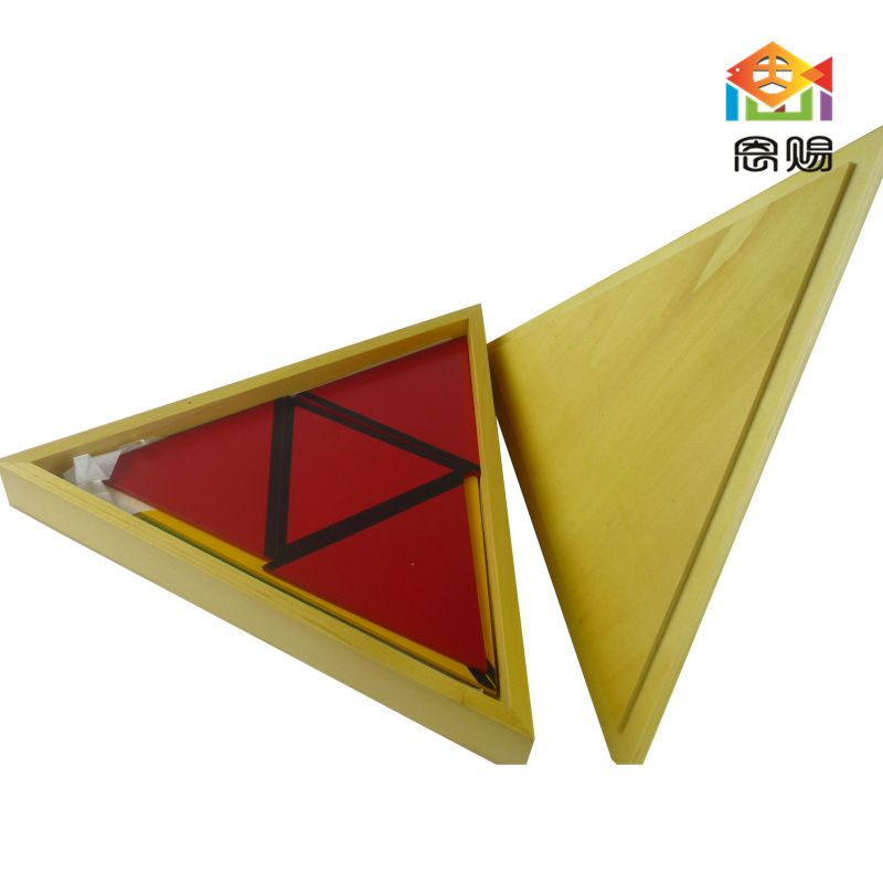 Composing Triangle Creative Montessori Sensorial Material Learning Wooden Color Tablet Box Wood 3-6 Years Casa Boys Girls