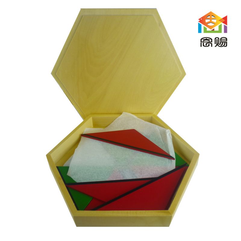 Composing Triangle Creative Montessori Sensorial Material Learning Wooden Color Tablet Box Wood 3-6 Years Casa Boys Girls