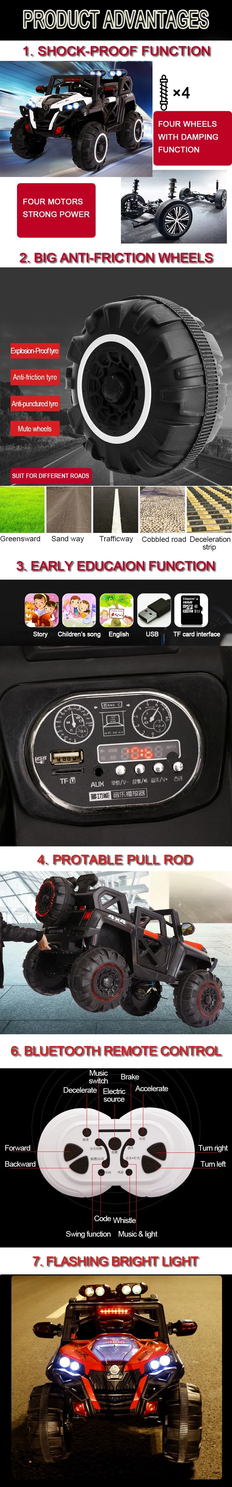 Cool Kids Electric Car/ Electric Ride on Toy Cars with Remote Control for Kids to Drive