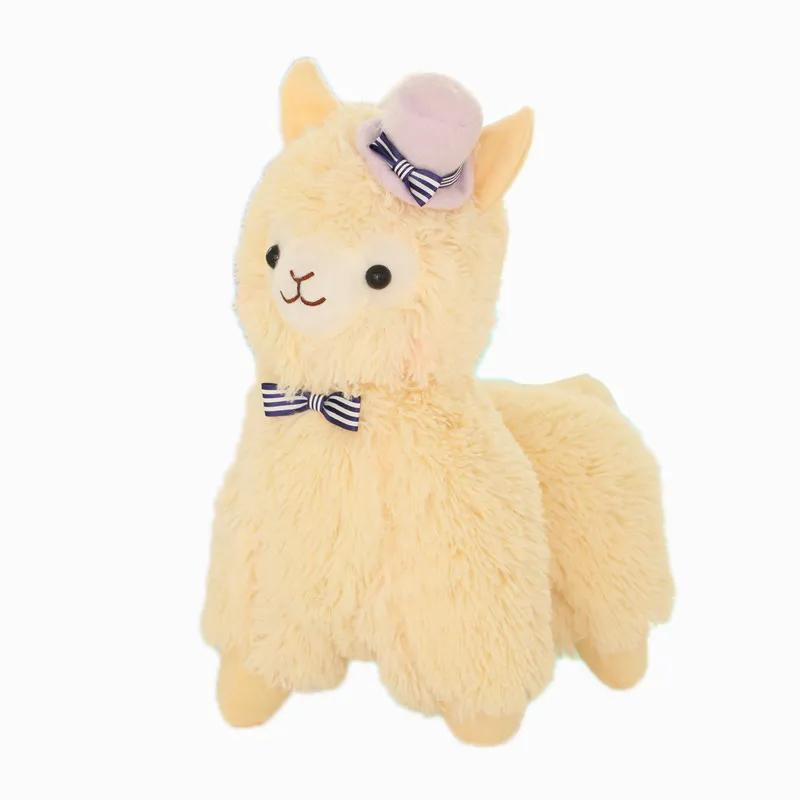 Cream Stuffed Alpaca Soft Plush Toys