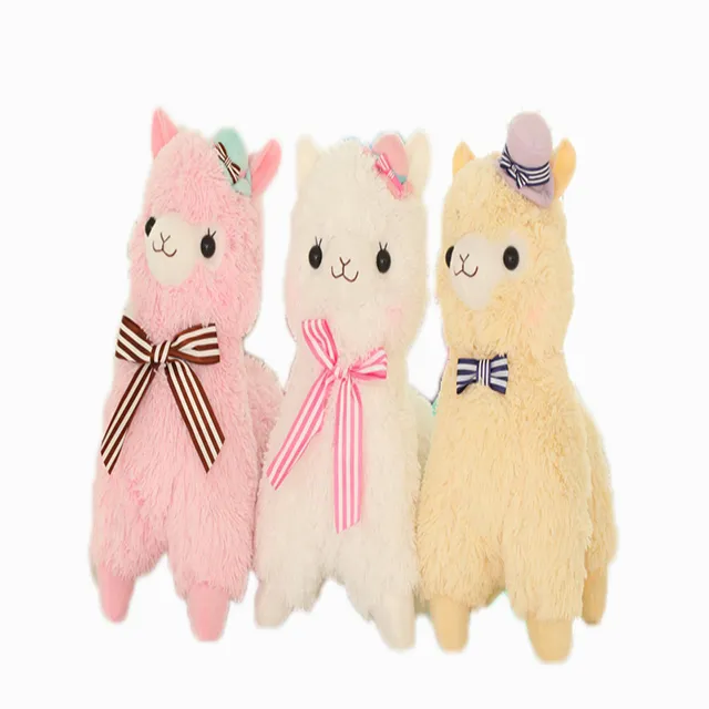 Cream Stuffed Alpaca Soft Plush Toys