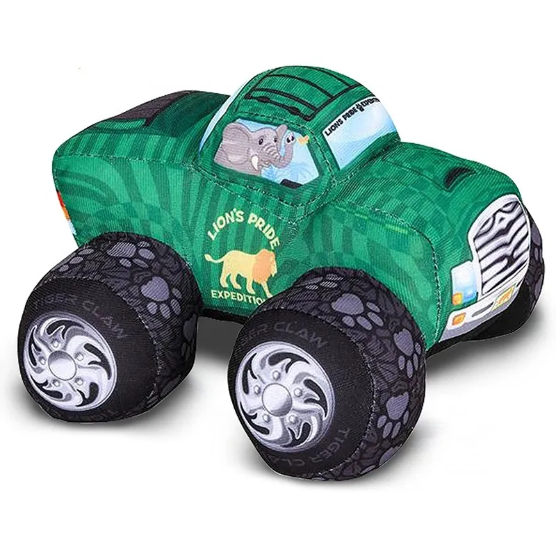 Custom Creativity Soft and Cuddly Plush Monster Truck Big Stuffed Cool Animal Themed Design Children Birthday Gift Plush Toys