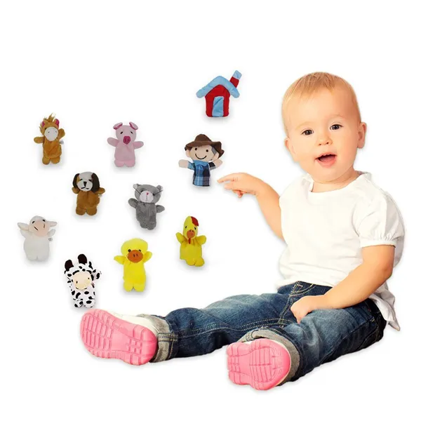 Custom Design Border Collie Hand Puppet