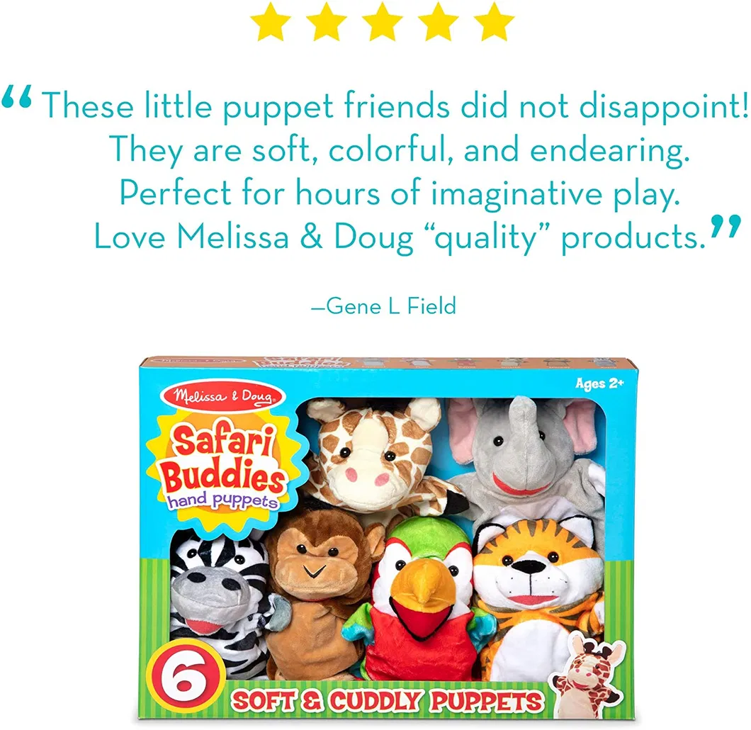 Custom Factory Fuzzy Custom Fancy Small Stuffed Long Fur Finger Puppet Gloves Toy Hand Puppet Animal Stuffed Plush Toy Mascot