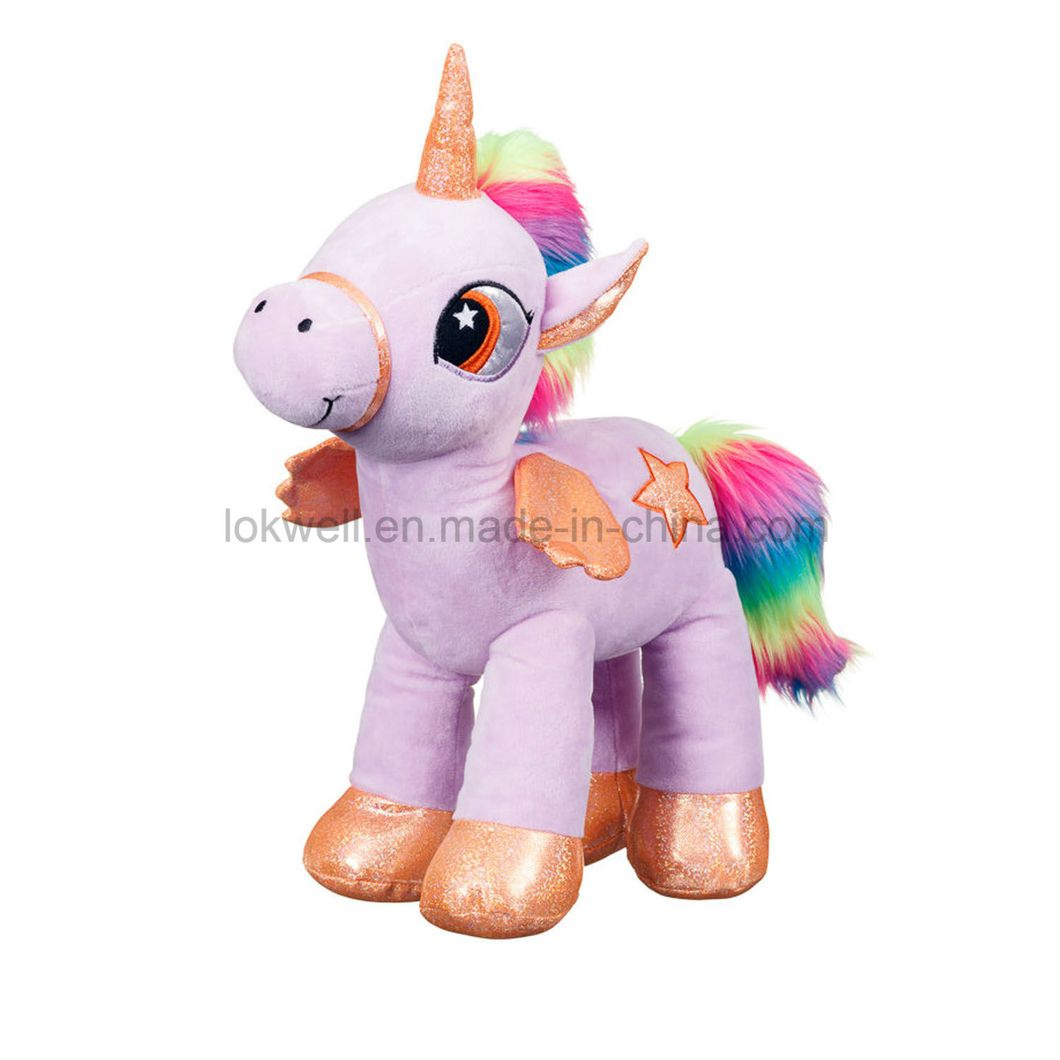 Custom Made Soft Plush Toys New Design Brony Pony with Poker Plushie