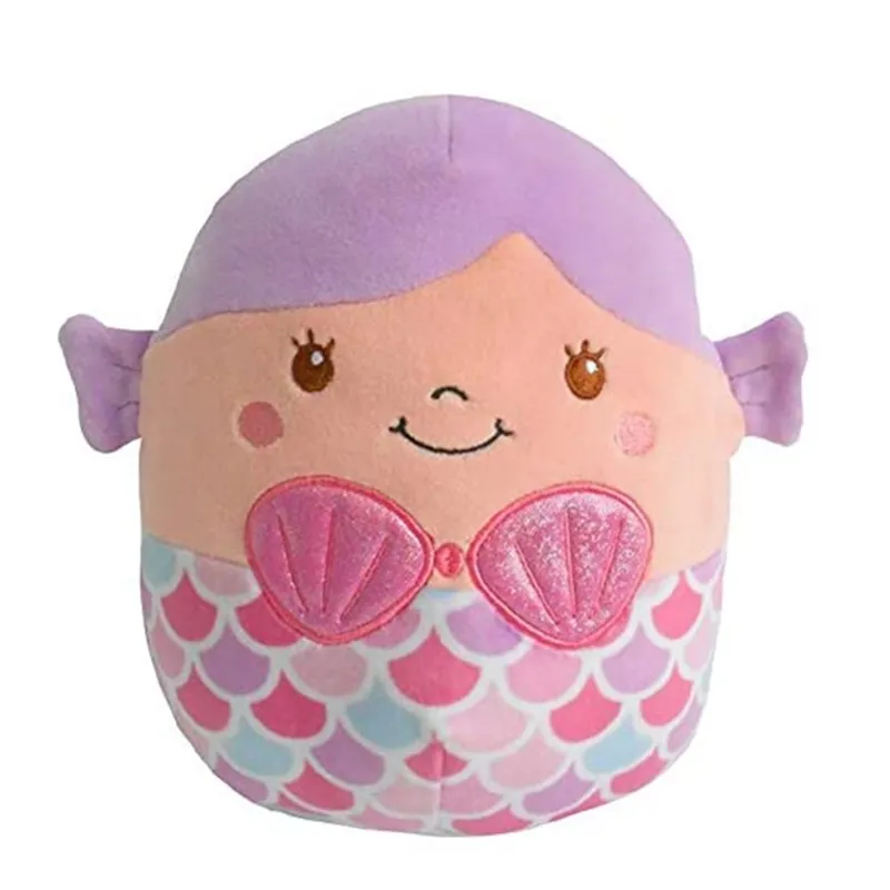 Custom Mermaid Shaped Soft Stuffed Animal Cute Toys Hugging Pillow