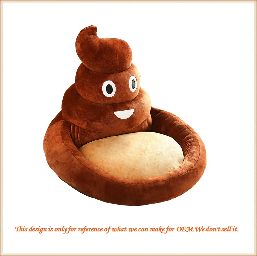 Custom Smiley Poop Soft Pillow Cushion Plush Toy Game Toys