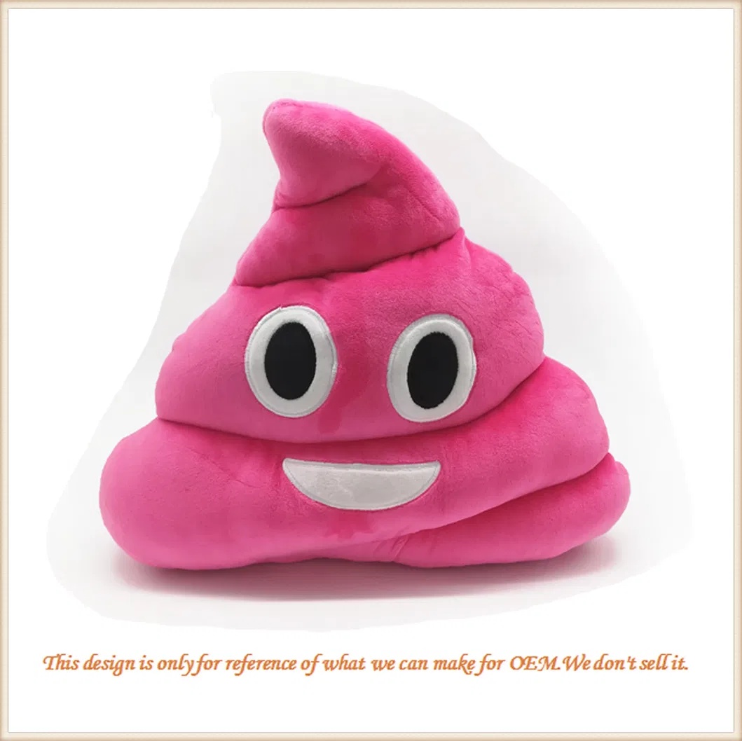 Custom Smiley Poop Soft Pillow Cushion Plush Toy Game Toys