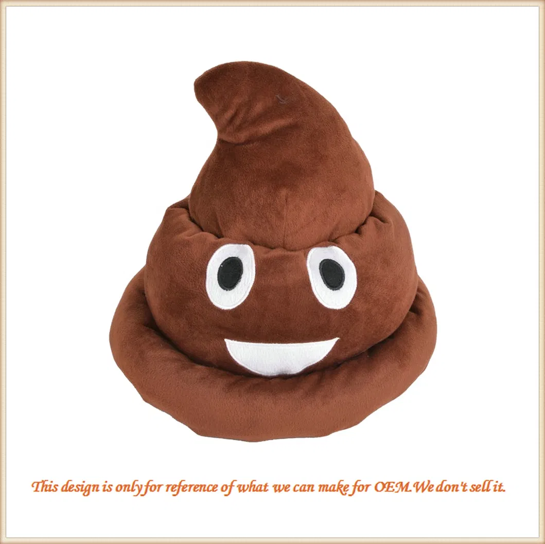 Custom Smiley Poop Soft Pillow Cushion Plush Toy Game Toys