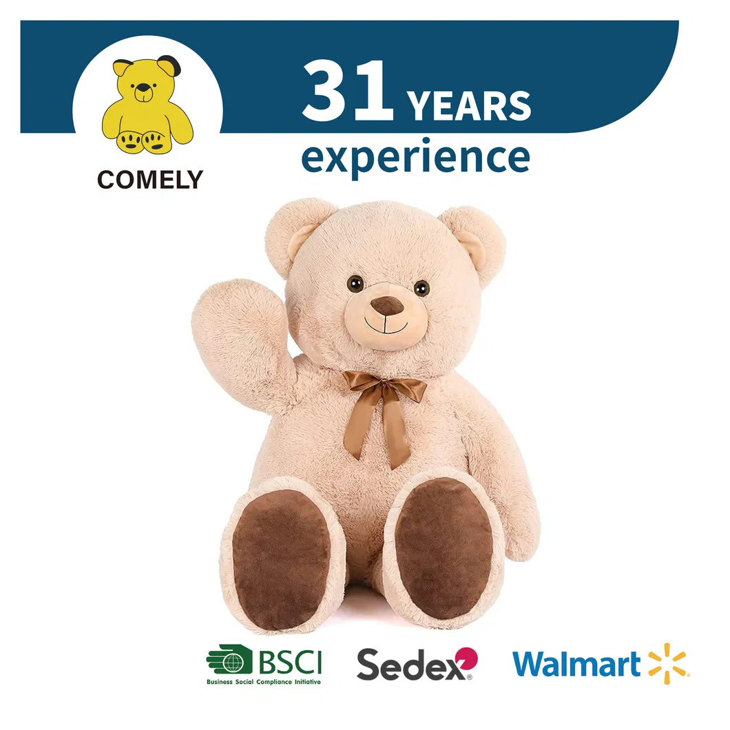 Custom Stuffed Soft Teddy Bear Plush Toy for Huggable Gift for Kids Children Toy Mascot BSCI BSCI Sedex ISO9001