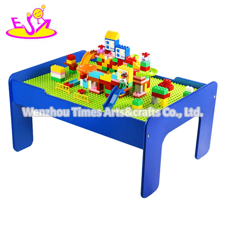 Customize Kids Wooden Building Activity Table for Wholesale W08g296
