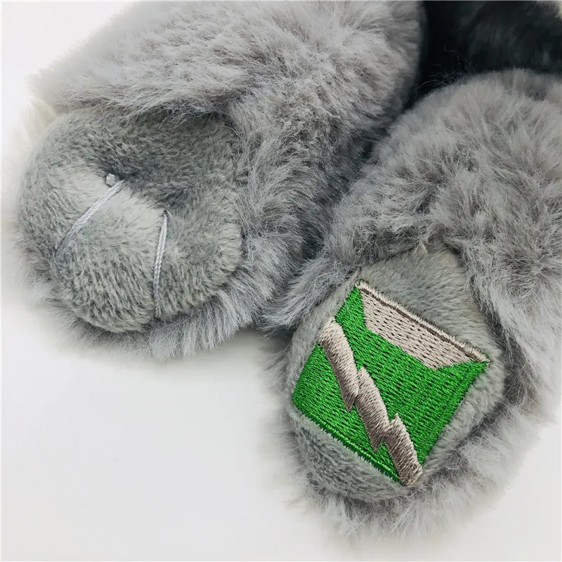 Customized Kawaii Soft Anime Cat Stuffed Animal Cat Toy Realistic Lying Cat Doll Plush Cat Gray Toy