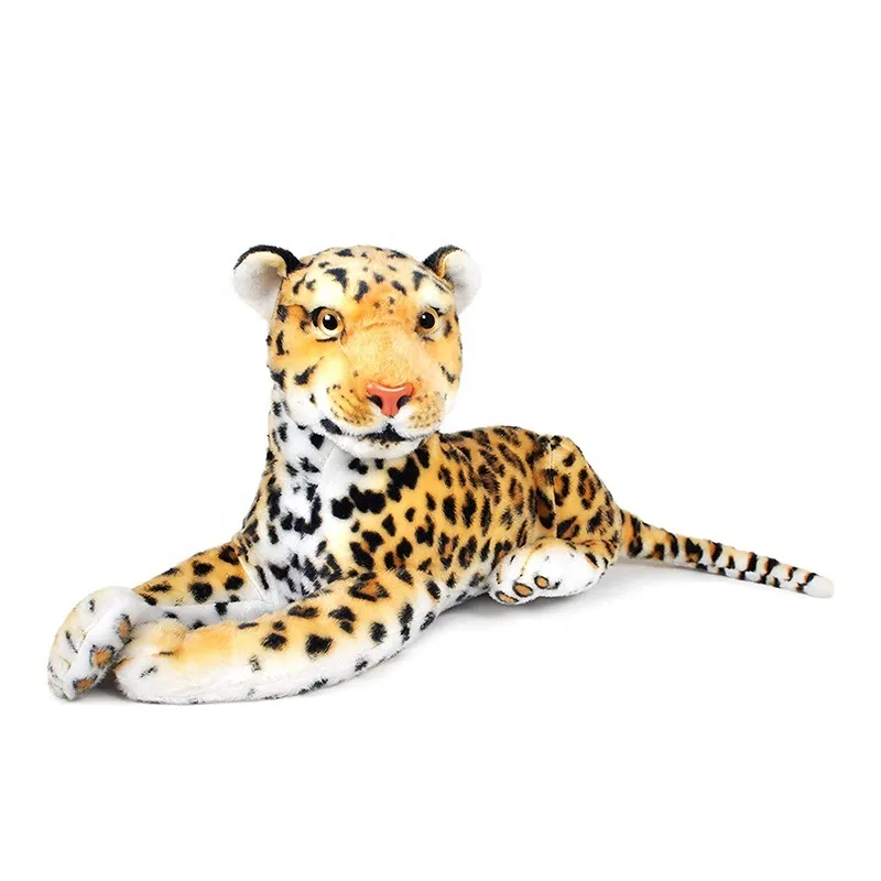 Customized Soft and Cuddly Simulation Wildlife Stuffed Animals Super Soft Baby Stuff Leopard Plush Toys