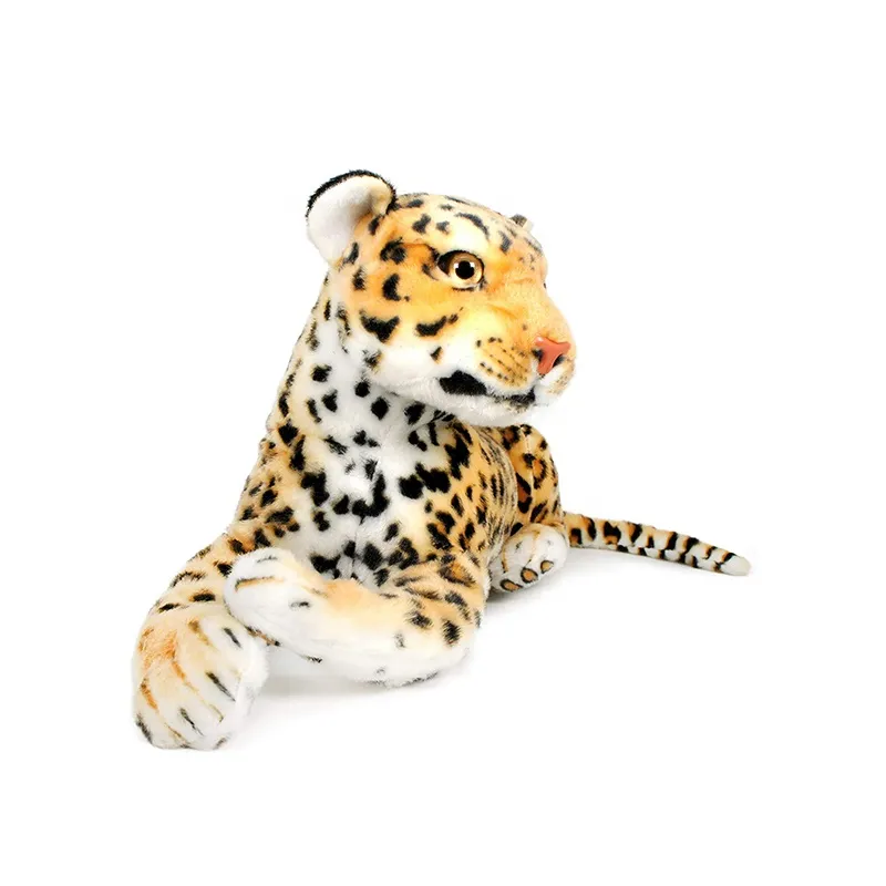 Customized Soft and Cuddly Simulation Wildlife Stuffed Animals Super Soft Baby Stuff Leopard Plush Toys