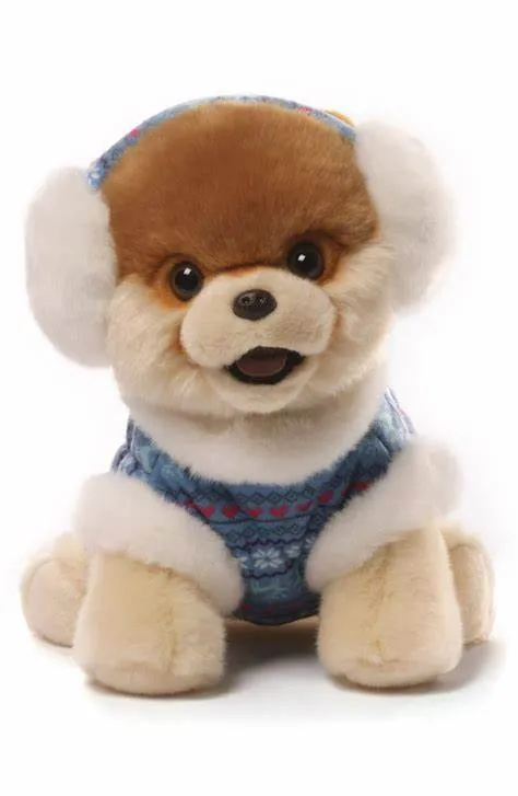 Cutest Puppy Dog with Earmuffs Stuffed Animal Dolls