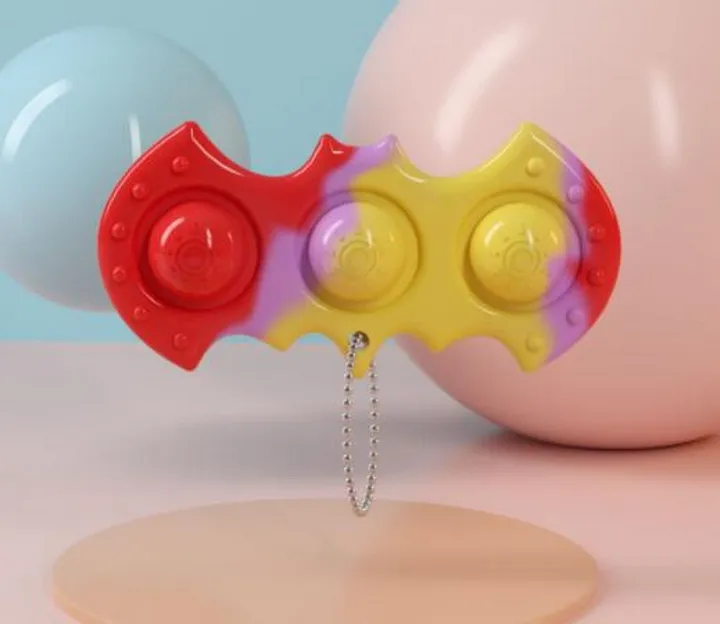 Depression Autism Stress Relief Simple Dimple Keychain Fidget Toy