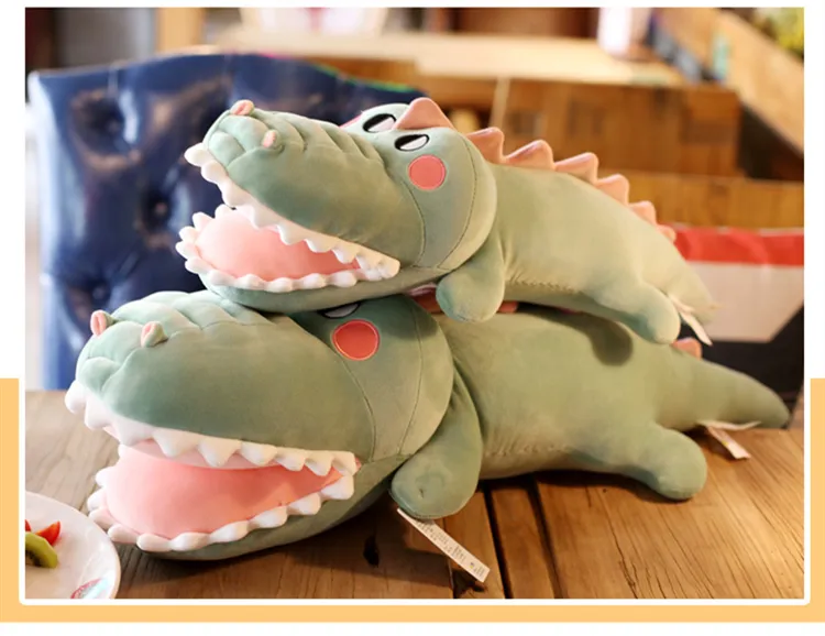 Down Cotton Crocodile Big Pillow Lying Down Alligator Plush Toy Doll
