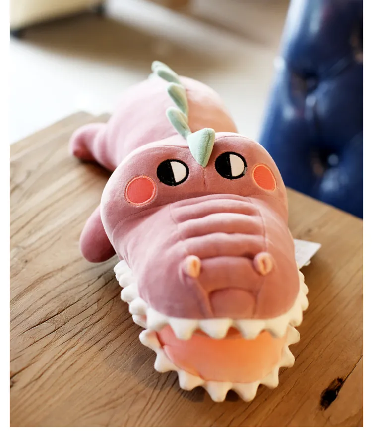 Down Cotton Crocodile Big Pillow Lying Down Alligator Plush Toy Doll