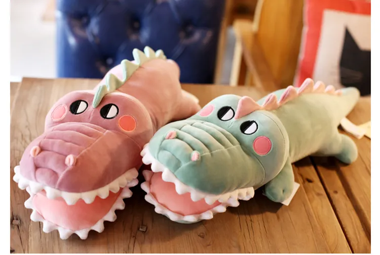 Down Cotton Crocodile Big Pillow Lying Down Alligator Plush Toy Doll