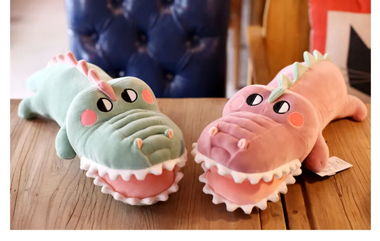 Down Cotton Crocodile Big Pillow Lying Down Alligator Plush Toy Doll