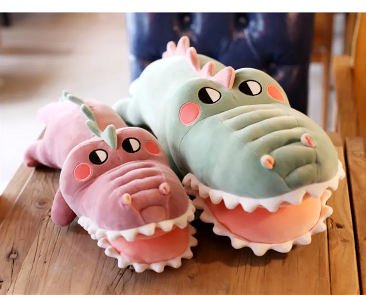 Down Cotton Crocodile Big Pillow Lying Down Alligator Plush Toy Doll